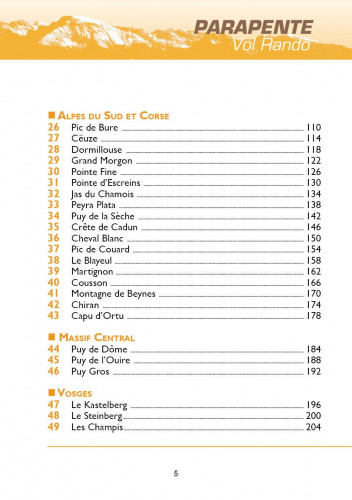 Livre "Vol Rando en France"