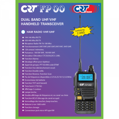 Radio CRT bi-bande FP00