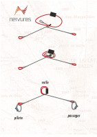 Ecarteurs biplace NERVURES Dyneema - Soaring Shop