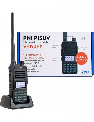Radio bi-bande PNI VHF/UHF P15UV