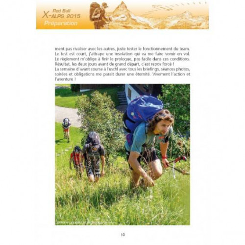 Livre "X-Alps Course-poursuite à travers les Alpes"