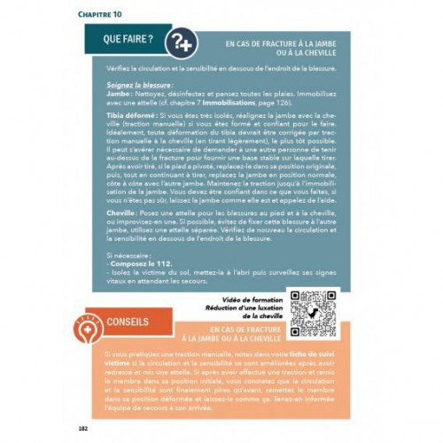 Livre "Guide des premiers secours en plein air et en milieu isolé"