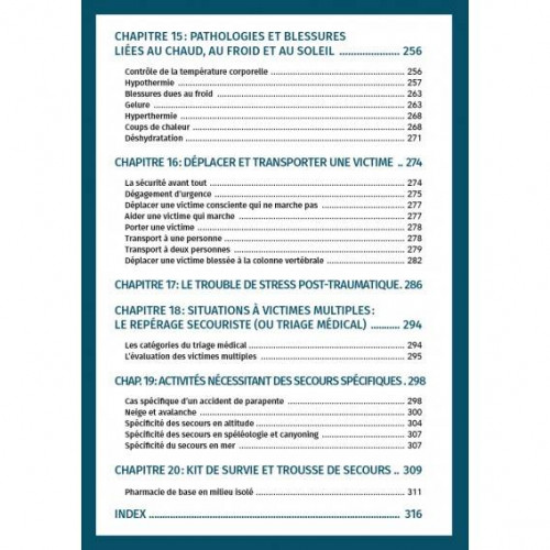 Livre "Guide des premiers secours en plein air et en milieu isolé"