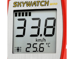 Anémomètre JDC ELECTRONIC SKYWATCH WIND rouge