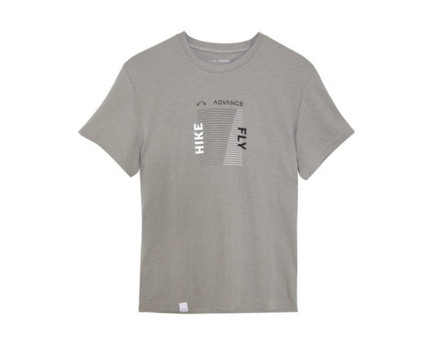 Tee-shirt ADVANCE MERINO HIKE & FLY titanium grey